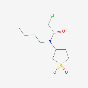 molecular formula C10H18ClNO3S B1308170 N-丁基-2-氯-N-(1,1-二氧化四氢噻吩-3-基)乙酰胺 CAS No. 5553-31-1