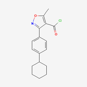 3-(4-Cyclohexylphenyl)-5-methylisoxazole-4-carbonyl chloride