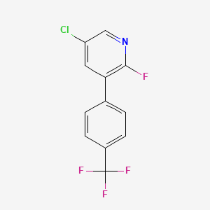 5-Chloro-2-fluoro-3-(4-(trifluoromethyl)phenyl)pyridine