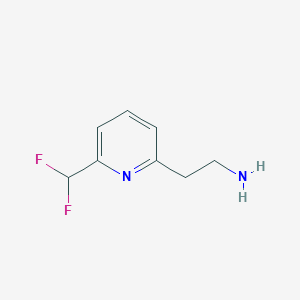 2-[6-(Difluoromethyl)pyridin-2-YL]ethan-1-amine