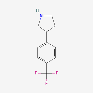molecular formula C11H12F3N B1308183 3-[4-(Trifluoromethyl)phenyl]pyrrolidine CAS No. 1000198-76-4