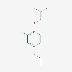 molecular formula C13H17FO B13081881 4-Allyl-2-fluoro-1-isobutoxybenzene CAS No. 1443327-96-5