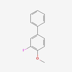 molecular formula C13H11IO B1308192 3-碘-4-甲氧基联苯 CAS No. 91718-20-6