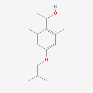 molecular formula C14H22O2 B13081935 1-(4-Isobutoxy-2,6-dimethylphenyl)ethanol 