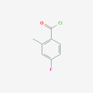 molecular formula C8H6ClFO B1308196 4-Fluoro-2-methylbenzoyl chloride CAS No. 21900-43-6