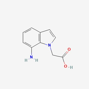 molecular formula C10H10N2O2 B13081964 2-(7-Amino-1H-indol-1-yl)acetic acid 