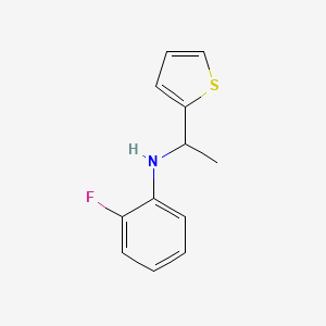 2-Fluoro-N-[1-(thiophen-2-YL)ethyl]aniline