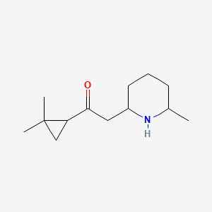 1-(2,2-Dimethylcyclopropyl)-2-(6-methylpiperidin-2-yl)ethan-1-one