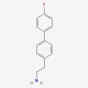 molecular formula C14H14FN B1308202 2-(4'-Fluorobiphenyl-4-yl)ethanamine CAS No. 910382-47-7