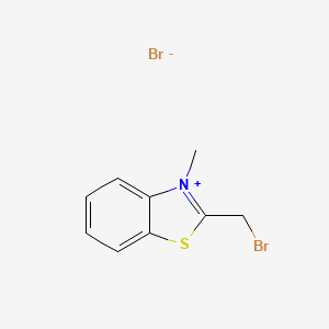 molecular formula C9H9Br2NS B13082023 2-(Bromomethyl)-3-methylbenzo[d]thiazol-3-ium bromide 