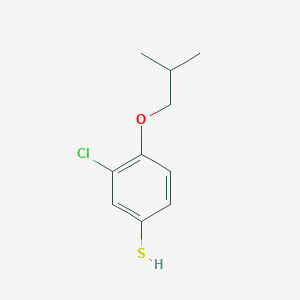 molecular formula C10H13ClOS B13082072 3-Chloro-4-isobutoxybenzenethiol 