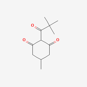 2-(2,2-Dimethylpropanoyl)-5-methylcyclohexane-1,3-dione