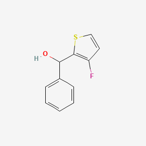 molecular formula C11H9FOS B13082097 (3-Fluorothiophen-2-yl)(phenyl)methanol 