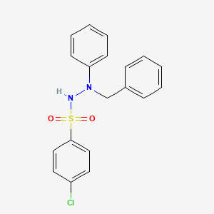 molecular formula C19H17ClN2O2S B13082099 N'-Benzyl-4-chloro-N'-phenylbenzenesulfonohydrazide 