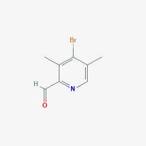 molecular formula C8H8BrNO B13082105 4-Bromo-3,5-dimethylpicolinaldehyde 