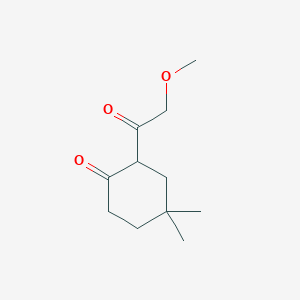 2-(2-Methoxyacetyl)-4,4-dimethylcyclohexan-1-one