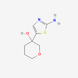 3-(2-Amino-1,3-thiazol-5-YL)oxan-3-OL