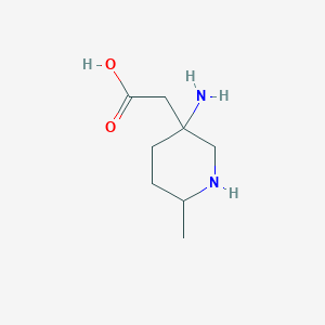 2-(3-Amino-6-methylpiperidin-3-yl)acetic acid