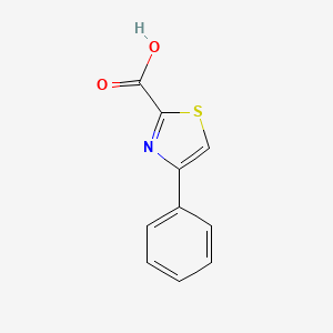 molecular formula C10H7NO2S B1308212 4-Phenylthiazole-2-carboxylic acid CAS No. 59020-44-9