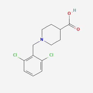 molecular formula C13H15Cl2NO2 B1308218 1-[(2,6-dichlorophenyl)methyl]piperidine-4-carboxylic Acid CAS No. 901923-63-5