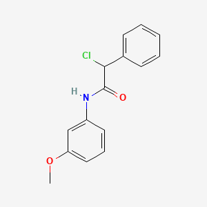 molecular formula C15H14ClNO2 B1308221 2-chloro-N-(3-methoxyphenyl)-2-phenylacetamide CAS No. 50916-20-6