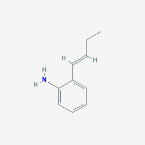 molecular formula C10H13N B13082293 (E)-2-(but-1-en-1-yl)aniline 