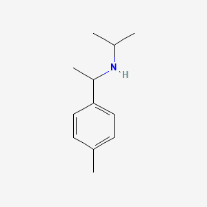 molecular formula C12H19N B13082294 [1-(4-Methylphenyl)ethyl](propan-2-yl)amine 