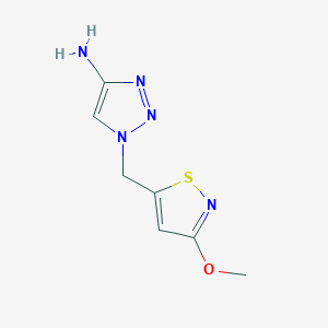 1-[(3-Methoxy-1,2-thiazol-5-yl)methyl]-1H-1,2,3-triazol-4-amine