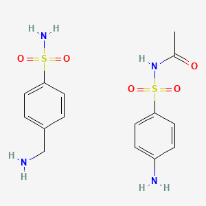 4-(aminomethyl)benzenesulfonamide;N-(4-aminophenyl)sulfonylacetamide