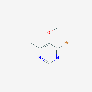 molecular formula C6H7BrN2O B13082345 4-Bromo-5-methoxy-6-methylpyrimidine 