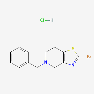 molecular formula C13H14BrClN2S B13082368 5-Benzyl-2-bromo-4,5,6,7-tetrahydrothiazolo[4,5-c]pyridine hydrochloride 