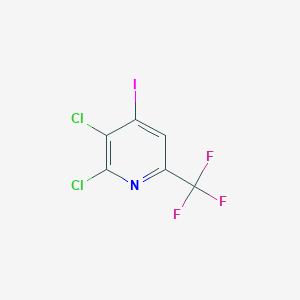 molecular formula C6HCl2F3IN B13082386 2,3-Dichloro-4-iodo-6-(trifluoromethyl)pyridine 