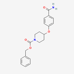 Benzyl 4-(4-carbamoylphenoxy)piperidine-1-carboxylate