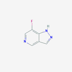 molecular formula C6H4FN3 B13082413 7-Fluoro-1H-pyrazolo[4,3-c]pyridine 