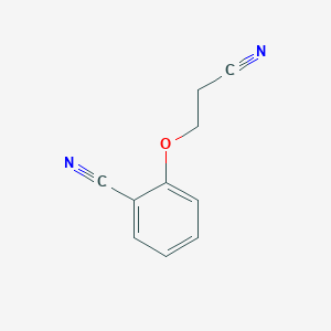 molecular formula C10H8N2O B13082416 2-(2-Cyanoethoxy)benzonitrile 