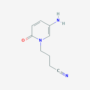 4-(5-Amino-2-oxo-1,2-dihydropyridin-1-YL)butanenitrile