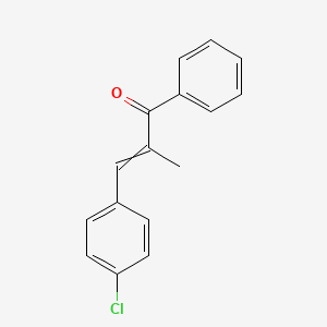 molecular formula C16H13ClO B1308247 (E)-3-(4-chlorophenyl)-2-methyl-1-phenyl-2-propen-1-one 
