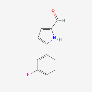 5-(3-Fluorophenyl)-1H-pyrrole-2-carbaldehyde