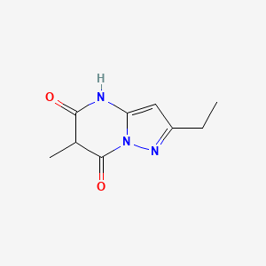 2-Ethyl-6-methyl-4H,5H,6H,7H-pyrazolo[1,5-a]pyrimidine-5,7-dione