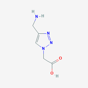 2-[4-(aminomethyl)-1H-1,2,3-triazol-1-yl]acetic acid