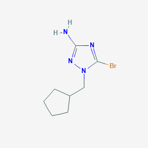 5-Bromo-1-(cyclopentylmethyl)-1H-1,2,4-triazol-3-amine