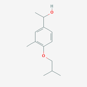 molecular formula C13H20O2 B13082531 1-(4-Isobutoxy-3-methylphenyl)ethanol 