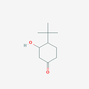 molecular formula C10H18O2 B13082547 4-Tert-butyl-3-hydroxycyclohexan-1-one 