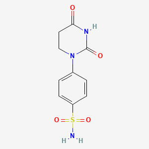 molecular formula C10H11N3O4S B13082591 4-(2,4-Dioxo-1,3-diazinan-1-yl)benzene-1-sulfonamide 