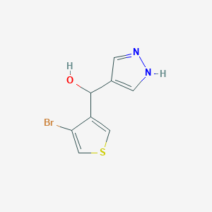 (4-Bromothiophen-3-yl)(1H-pyrazol-4-yl)methanol