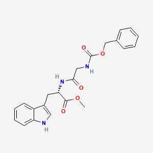 molecular formula C22H23N3O5 B13082611 (S)-Methyl 2-(2-(((benzyloxy)carbonyl)amino)acetamido)-3-(1H-indol-3-yl)propanoate CAS No. 53880-82-3