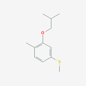 molecular formula C12H18OS B13082637 (3-Isobutoxy-4-methylphenyl)(methyl)sulfane 