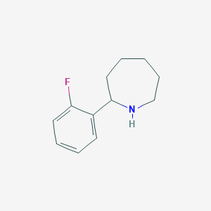molecular formula C12H16FN B1308265 2-(2-氟苯基)氮杂环己烷 CAS No. 383130-04-9