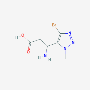 3-Amino-3-(4-bromo-1-methyl-1H-1,2,3-triazol-5-yl)propanoic acid