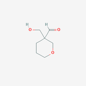 3-(Hydroxymethyl)oxane-3-carbaldehyde